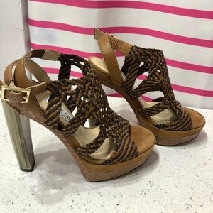 Jimmy Choo platform high heels Mint.